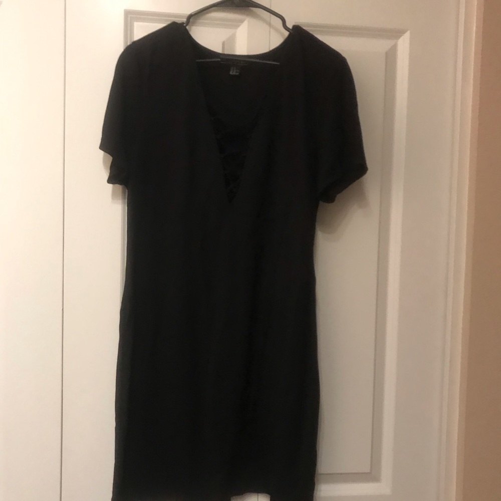 Black mini dress
